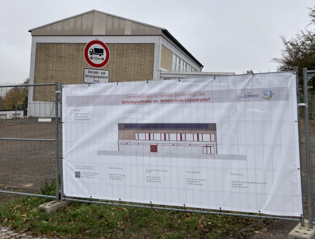 Ssanierung Sporthalle Mittelschule Lappersdorf